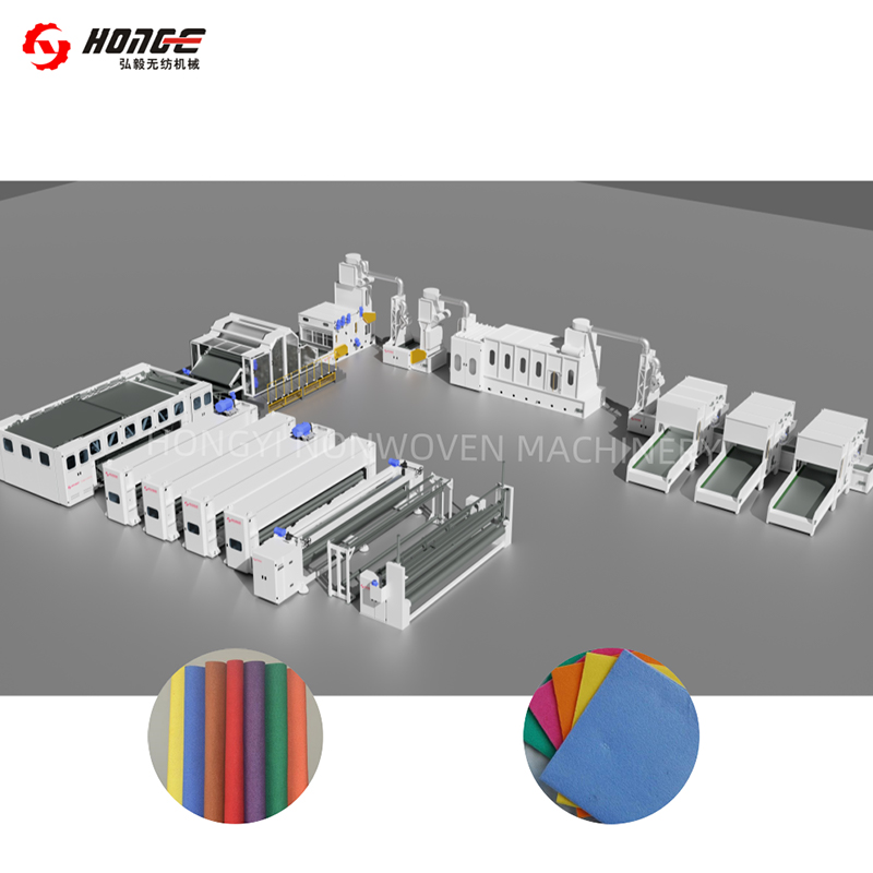 Línea de producción de fieltro perforador de agujas HYL