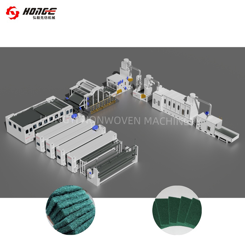 Línea de producción de fieltro perforador de agujas HYL
