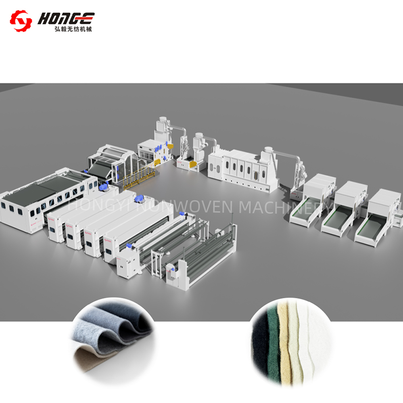 Línea de producción de fieltro perforador de agujas HYL